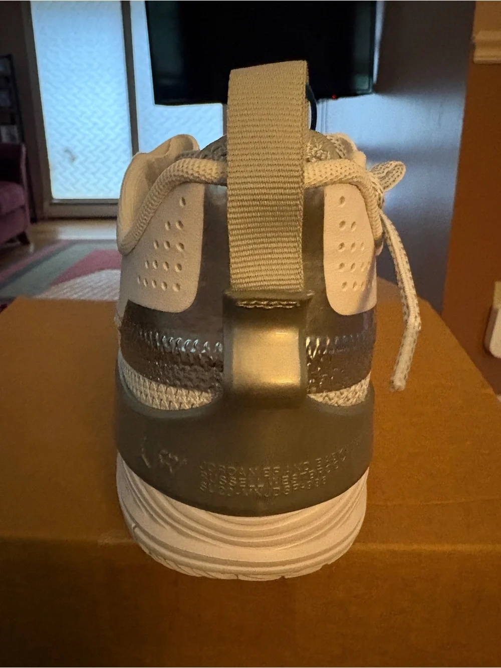 BRAND NEW Jordan Westbrook One Take White/Metallic Silver-White Sneakers